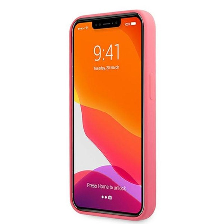 Karl Lagerfeld Silikon Karl & Choupette - iPhone 13 Pro Tasche (fuchsia)