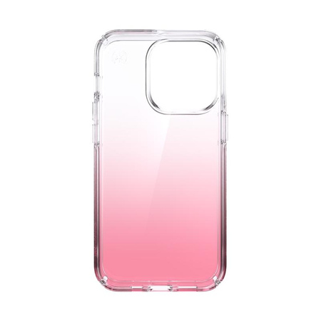 Speck Presidio Perfect-Clear + Ombre - iPhone 13 Pro Case with MICROBAN Coating (Clear/Vintage Rose)