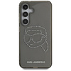 Karl Lagerfeld Rhinestones Karl Head Logo - Hülle für Samsung Galaxy S25 (Schwarz)