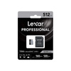 Lexar MicroSDXC - 512 GB Class 10 UHS-I U3 carte mémoire 120/160 MB/s avec adaptateur