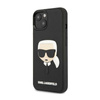 Karl Lagerfeld 3D gumové pouzdro Karl`s Head - iPhone 14 Plus (černé)