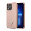 Guess Saffiano Triangle Logo Case - iPhone 14 Pro Case (pink)