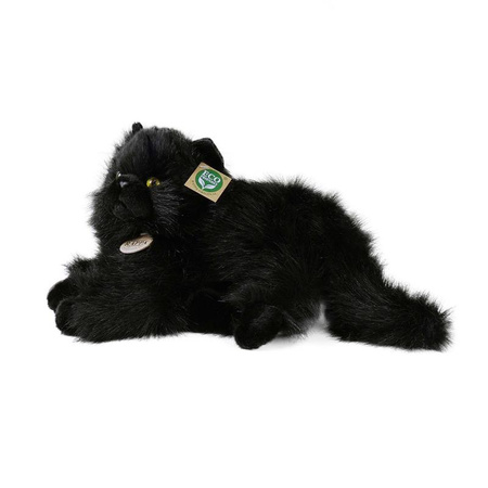 BLACK PUSH PEN MASCOT, Realistische Katze, genau wie die echte, ECO, 30cm