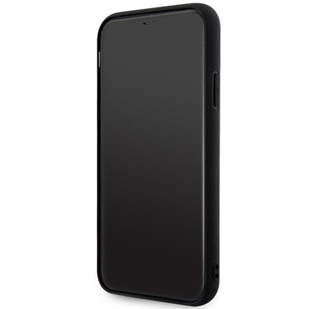 Karl Lagerfeld Monogram 3D Pattern - pouzdro pro iPhone 11 (černé)