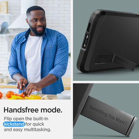 Spigen Tough Armor - Gehäuse für Samsung Galaxy S23+ (Schwarz)