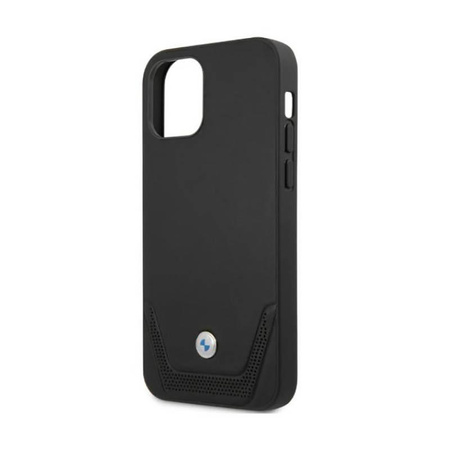 BMW Leder Perforiert - Tasche für iPhone 12 / iPhone 12 Pro (schwarz)