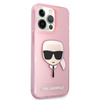 Karl Lagerfeld Karl's Head Glitter - iPhone 13 Pro tok (rózsaszín)