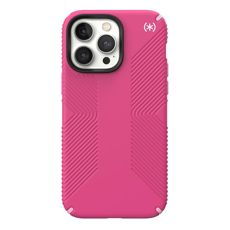 Speck Presidio2 Grip - Coque antidérapante pour iPhone 14 Pro Max (Digitalpink / Blossompink / White)