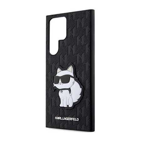 Karl Lagerfeld NFT Saffiano Monogram Choupette - Samsung Galaxy S23 Ultra Case (black)