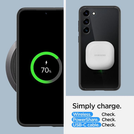 Spigen Ultra Hybrid - Hülle für Samsung Galaxy S23 (Mattschwarz)