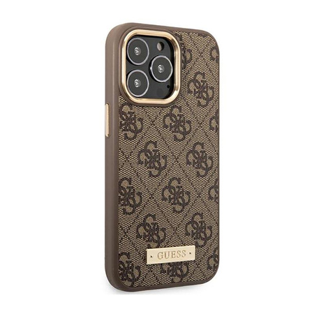 Guess 4G Logo Plate MagSafe - iPhone 14 Pro Max Case (brown)