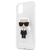 Karl Lagerfeld Iconic Karl - Coque iPhone 11 Pro Max (Silver Glitter)