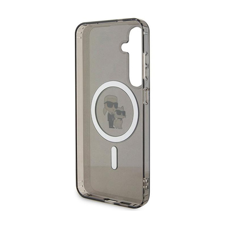 Karl Lagerfeld IML Karl & Choupette Glitter MagSafe - pouzdro pro Samsung Galaxy S24+ (černé)