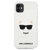 Karl Lagerfeld Choupette Head szilikon - iPhone 11 tok (fehér)