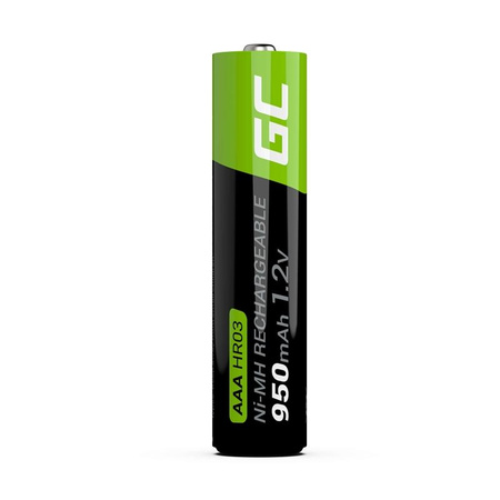 Green Cell - 2x AAA HR03 950mAh Rechargeable Batteries