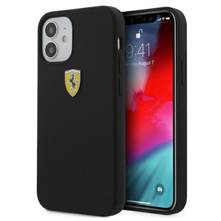 Ferrari On Track Silicone - Coque pour iPhone 12 mini (noir)