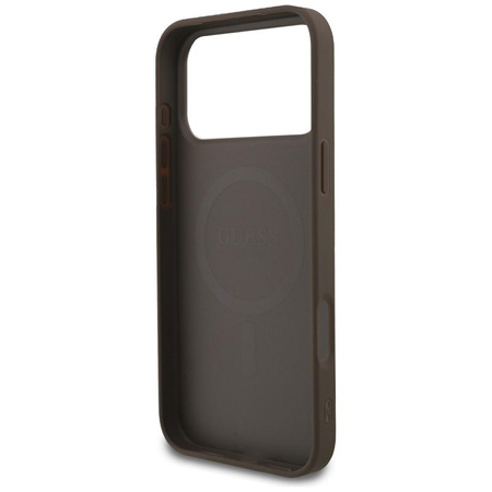 ETUI DO IPHONE 17 PRO MAX do MAGSAFE GUESS BRĄZOWE MAGNETYCZNE ELEGANCKIE