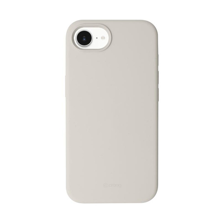 ETUI MAGSAFE SILIKONOWE DO IPHONE 16E, Crong Beżowe, Magnetyczne Eleganckie