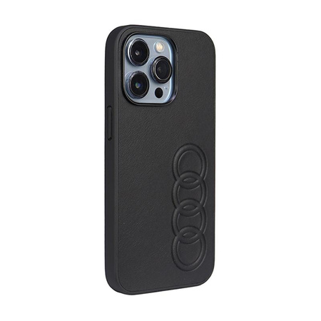 Audi Syntetická kůže - pouzdro pro iPhone 13 Pro (černé)