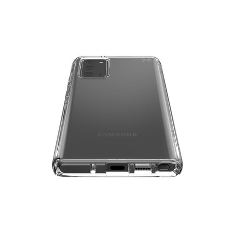 Speck Presidio Perfect-Clear - pouzdro pro Samsung Galaxy Note 20 s povrchovou úpravou MICROBAN (čiré/průhledné)