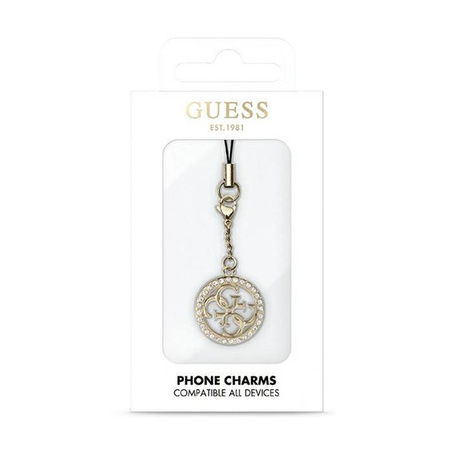 Guess Phone Strap 4G Rhinestone Charm - Phone Pendant