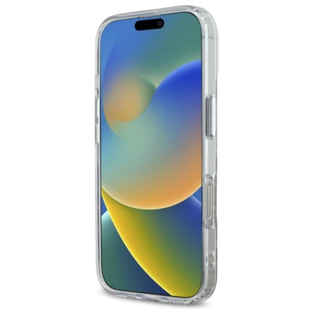 Karl Lagerfeld IML Monogram Karl & Choupette Head MagSafe - Hülle für iPhone 16 Pro (transparent)