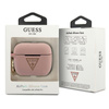Guess Silicone Triangle Logo - Etui Airpods Pro (różowy)