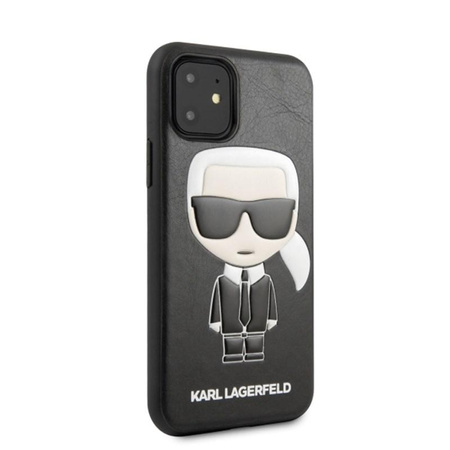 Karl Lagerfeld Iconic Karl Embossed Fullbody - Coque pour iPhone 11 (Noir)