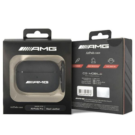 AMG Leather Big Logo - AirPods Pro tok (fekete)