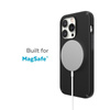 Speck CandyShell Pro + MagSafe - iPhone 14 Pro Case with MICROBAN Coating (Black / Slate Grey)