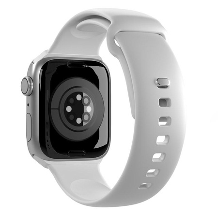 PURO ICON - Bracelet élastique pour Apple Watch 42/44/45/49 mm (S/M & M/L) (Blanc)