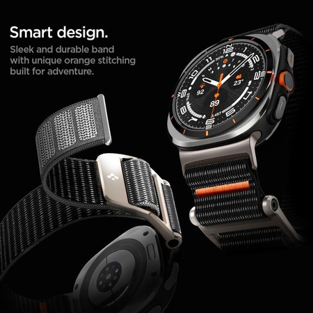 Spigen DuraPro Flex - szíj Samsung Galaxy Watch Ultra 47 mm-es órához (fekete)