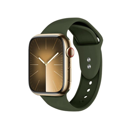 Crong Liquid - Řemínek pro Apple Watch 42/44/45/49 mm (zelený)