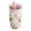 Quokka Mist - Mug thermique en acier inoxydable de 720 ml avec paille (Falling Leaves)