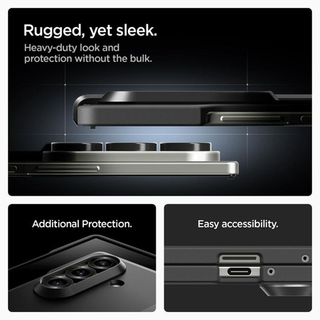 Spigen Tough Armor Pro MagSafe - Etui pour Samsung Galaxy Z Fold 7 (Noir)