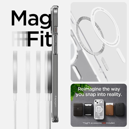 Spigen Ultra Hybrid Mag MagSafe - Etui do iPhone 15 Plus (Zero One White)