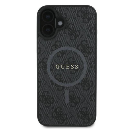 Guess 4G Ring Classic Logo MagSafe - pouzdro pro iPhone 16 Plus (černé)