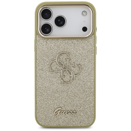 ETUI DO IPHONE 17 PRO MAX GUESS ORYGINALNE ZŁOTE BROKATOWE ELEGANCKIE CASE