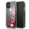 Guess Liquid Glitter Hearts - pouzdro pro iPhone 11 (Raspberry)