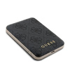 Guess 4G Leather Metal Logo MagSafe - Power Bank indukcyjny 5000 mAh 15W MagSafe (czarny)