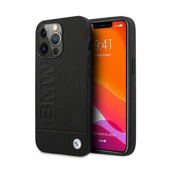 BMW aláírás logó lenyomat - iPhone 13 Pro Max tok (fekete)