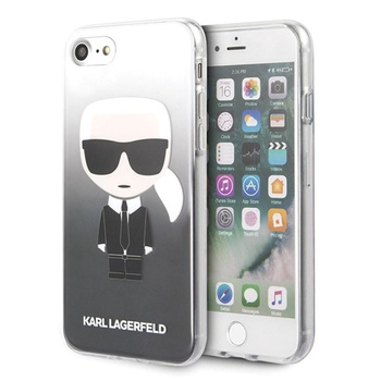 Karl Lagerfeld Iconic Karl Gradient - pouzdro pro iPhone SE 2020 / 8 / 7 (černé)