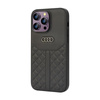 Audi Echtes Leder - iPhone 14 Pro Max Tasche (Schwarz)