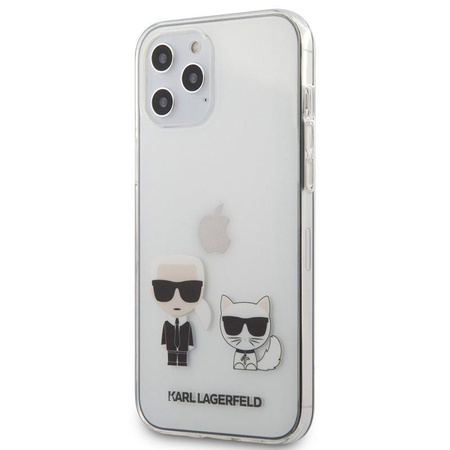 Karl Lagerfeld Ikonik & Choupette - iPhone 12 Pro Max Hülle (Transparent)
