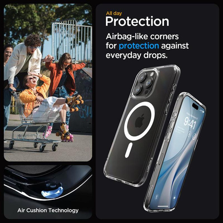 Spigen Ultra Hybrid MagSafe - Schutzhülle für iPhone 15 Pro Max (Weiß)