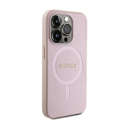 Guess Saffiano MagSafe - iPhone 15 Pro Max Case (pink)