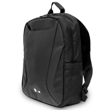 BMW Carbon&Leder Tricolor - 16" Notebook-Rucksack (schwarz)