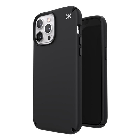 Speck Presidio2 Pro - pouzdro pro iPhone 13 Pro Max / iPhone 12 Pro Max s povrchovou úpravou MICROBAN (černé)