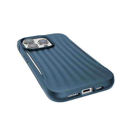 X-Doria Raptic Clutch - Étui biodégradable pour iPhone 14 Pro (Testé en chute de 3m) (Bleu)