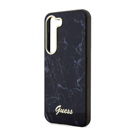 Guess Marble Collection - Samsung Galaxy S23+ Tasche (schwarz)